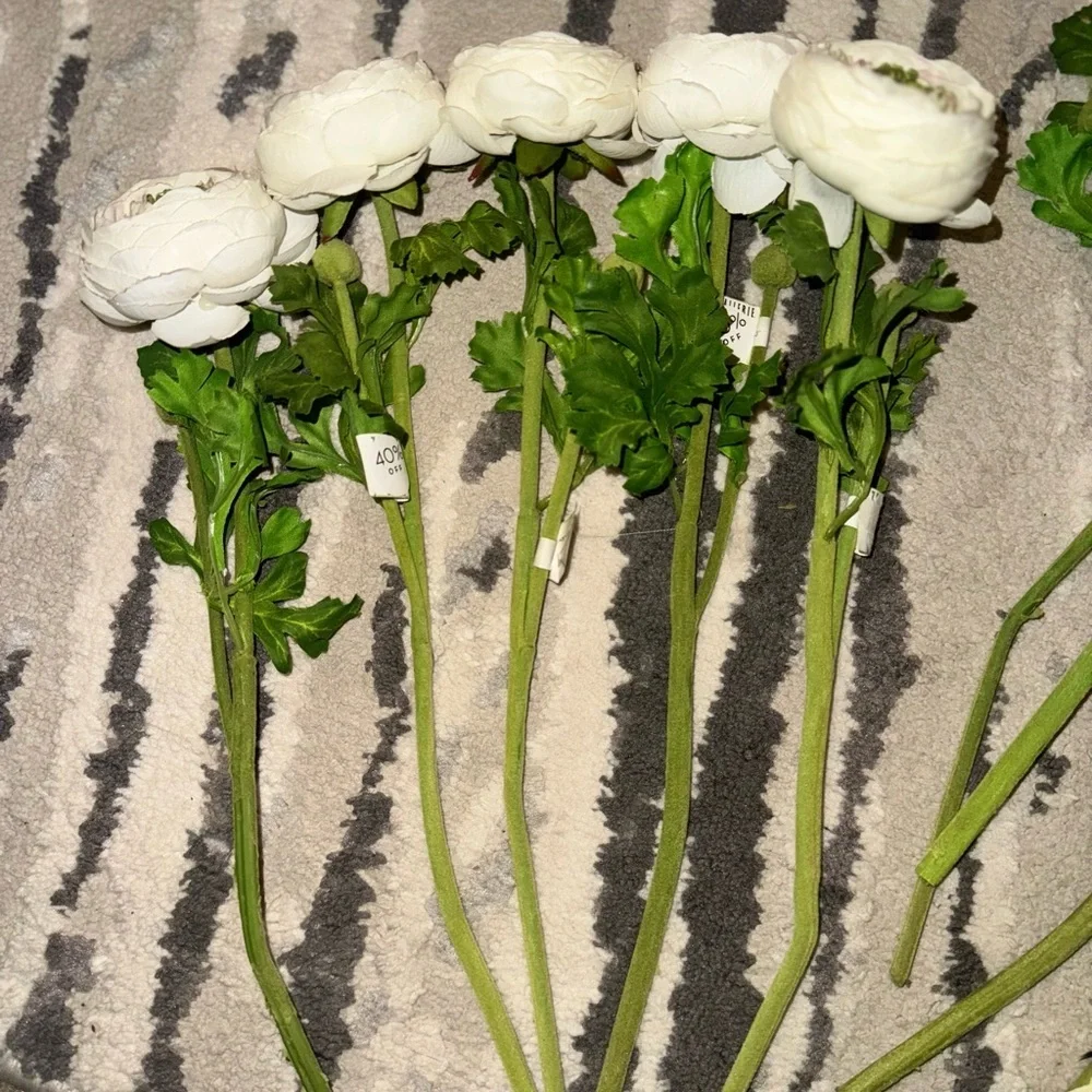 Z Gallerie  Exquisite Ranunculus Stems The Epitome of Romantic Elegance set of 9